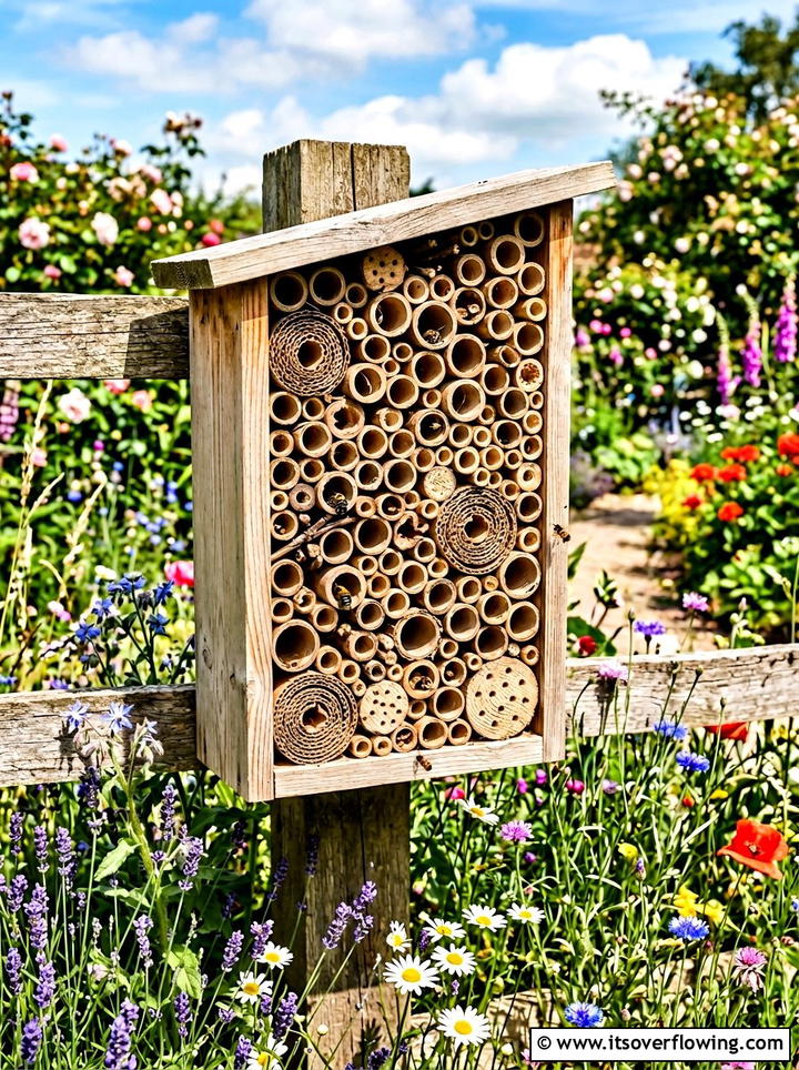 Cardboard insect hotel - 25 recycled garden ideas with cardboard