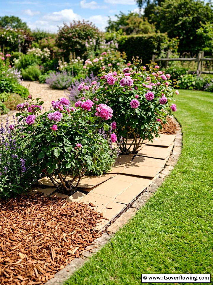 Cardboard weed barrier - 25 recycled garden ideas with cardboard