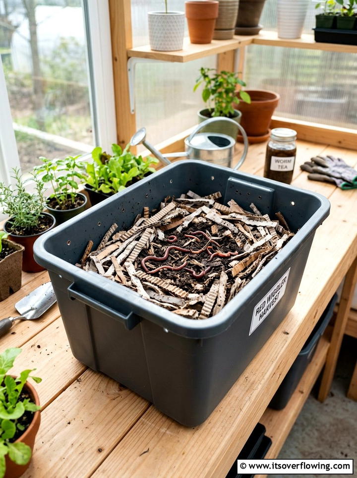 Cardboard worm farm bedding - 25 recycled garden ideas with cardboard