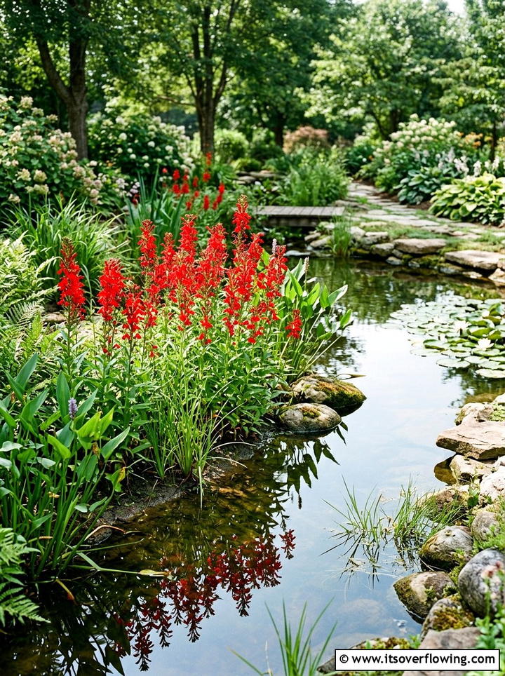 Cardinal Flower Wetland - 25 garden ideas for hummingbirds