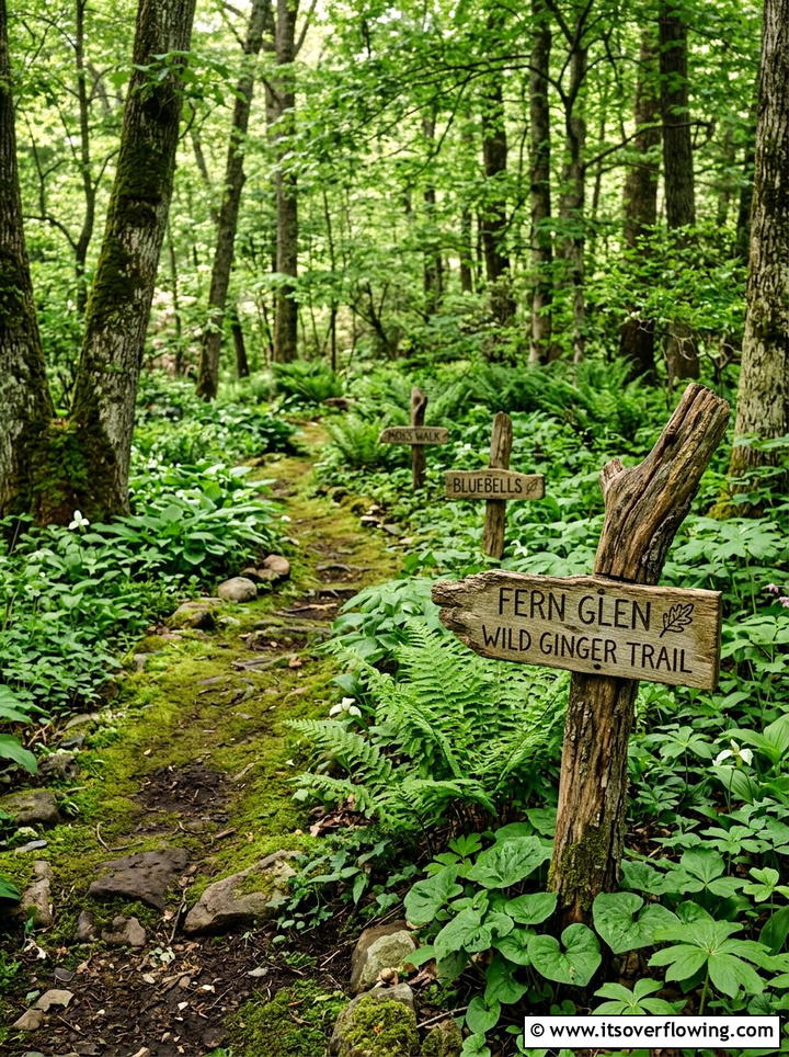 Carved Tree Branch Markers - 25 garden ideas with plant markers