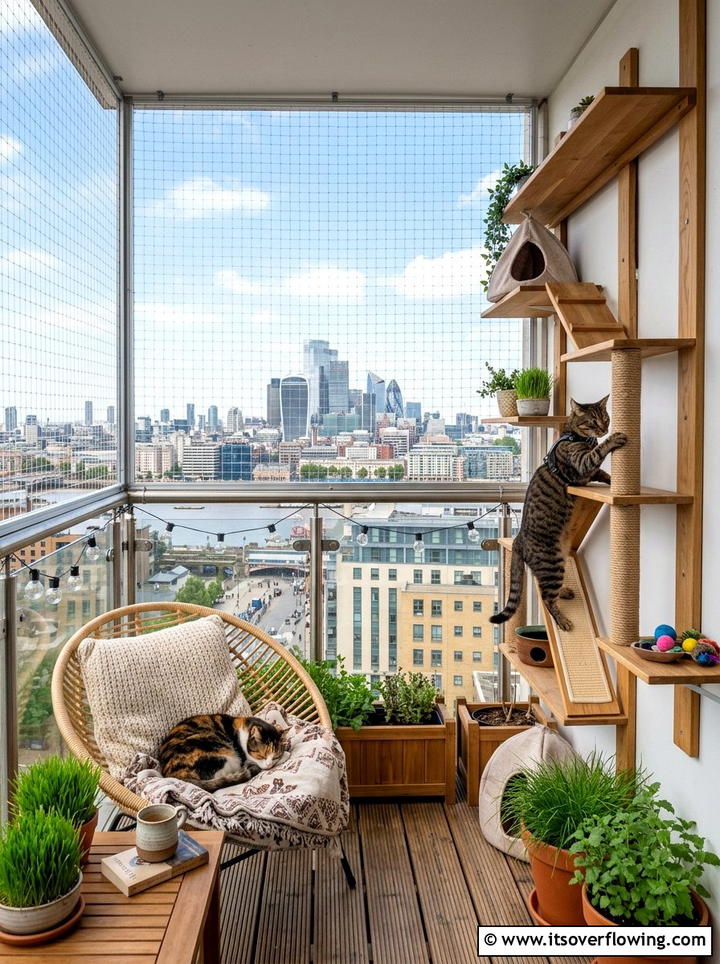 Cat friendly balcony - 25 garden ideas for pets