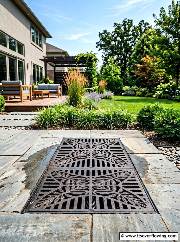 Catch Basin System - 25 backyard ideas with drainage solutions