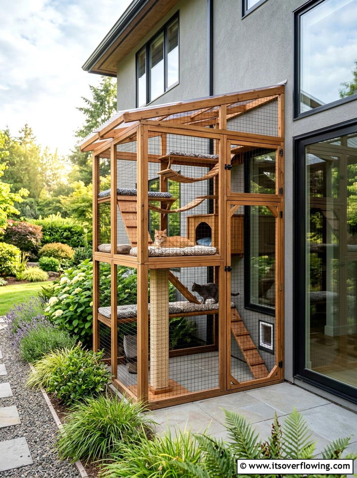 Catio for indoor cats - 25 garden ideas for pets