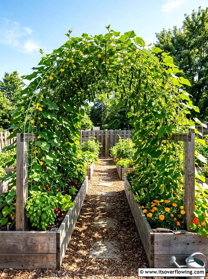 Cattle Panel Trellis - 25 creative garden ideas on a budget