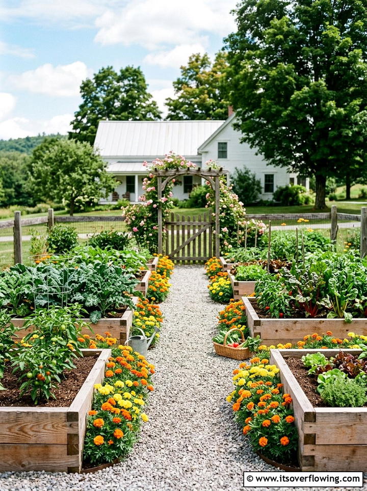 Cedar Raised Garden Bed - 25 garden decor ideas with wooden planters
