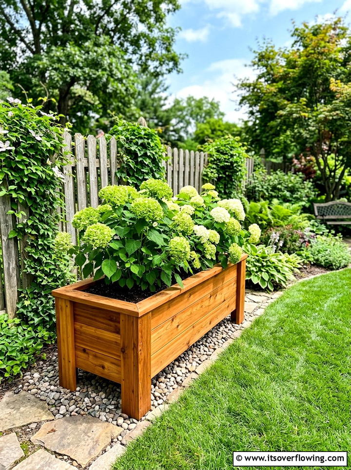 Cedar planter box - 25 garden ideas with planters