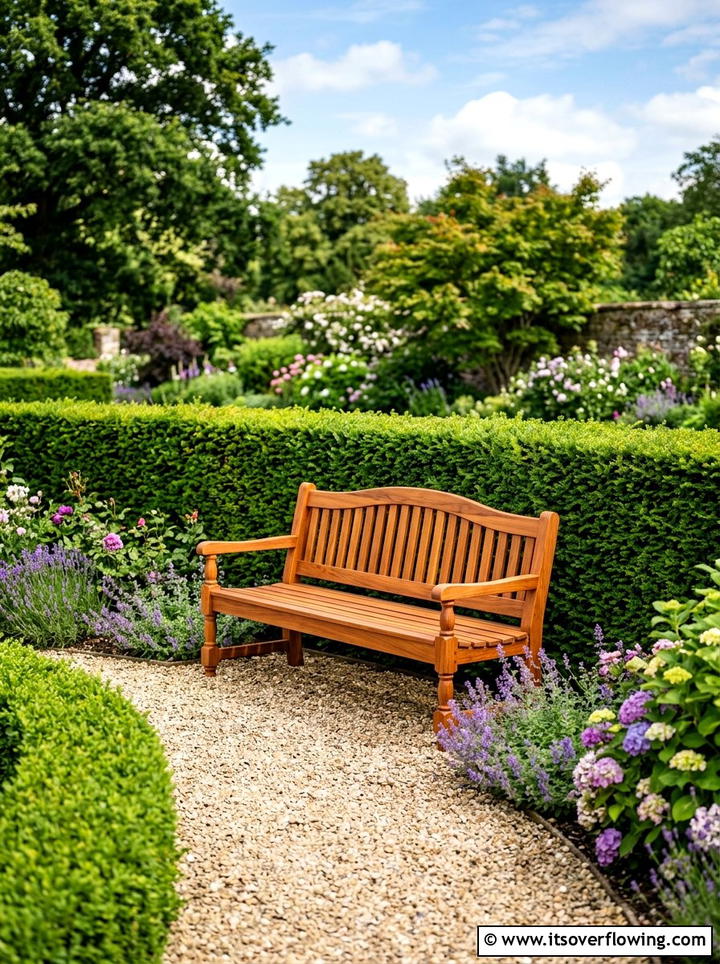 Cedar wood garden bench - 25 recycled garden ideas with recycled wood art