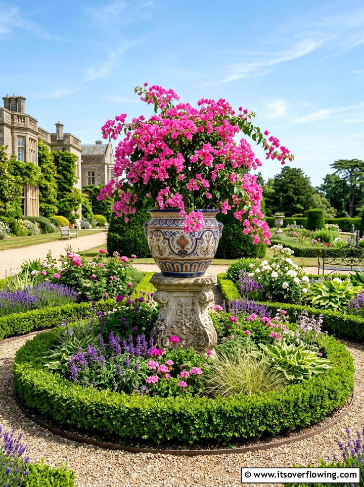 Ceramic Pot On Pedestal - 25 garden decor ideas with ceramic planters