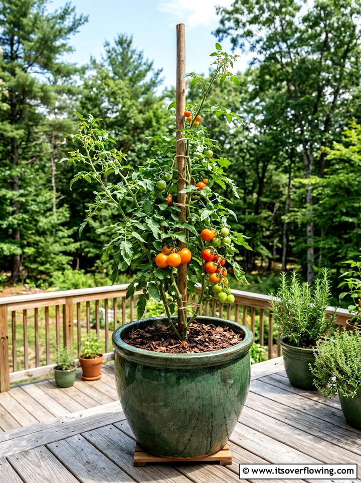 Ceramic Vegetable Garden Container - 25 garden decor ideas with ceramic planters