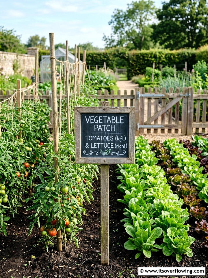 Chalkboard Garden Sign - 25 garden decor ideas on a budget