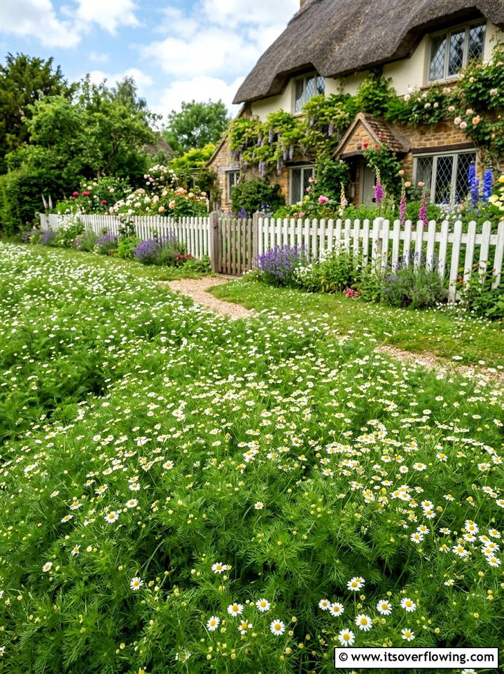 Chamomile lawn alternative - 25 creative garden ideas with clover lawn alternatives