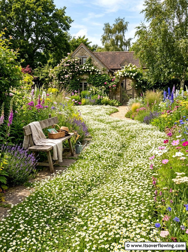Chamomile lawn - 25 creative garden ideas with edible flowers
