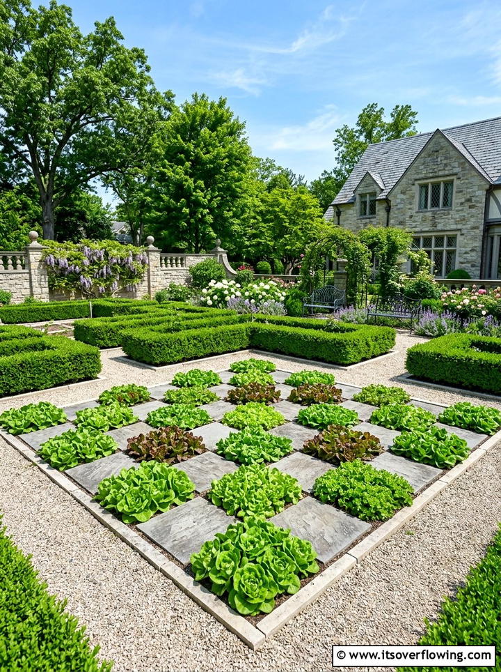 Checkerboard Salad Patch - 25 creative garden ideas with salad gardens