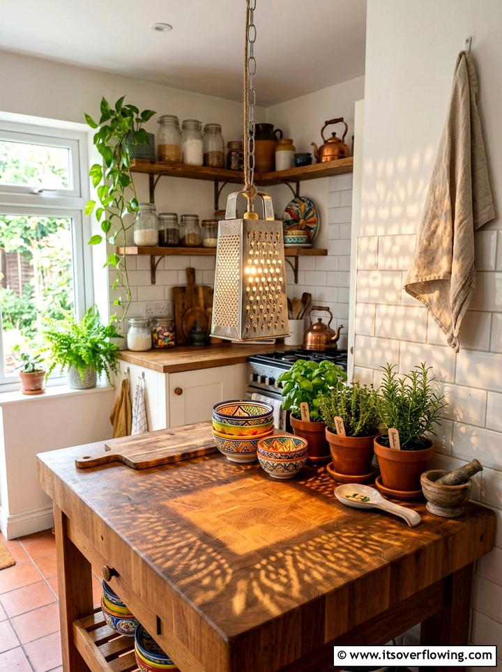 Cheese Grater Lantern - 25 reusing old things ideas for lantern decor