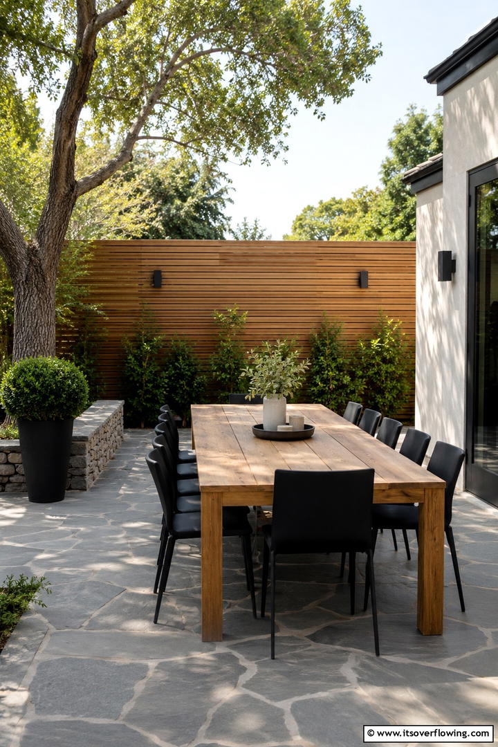 Chic Outdoor Dining Area - 30 Modern Backyard Ideas to Transform Your Outdoor Oasis