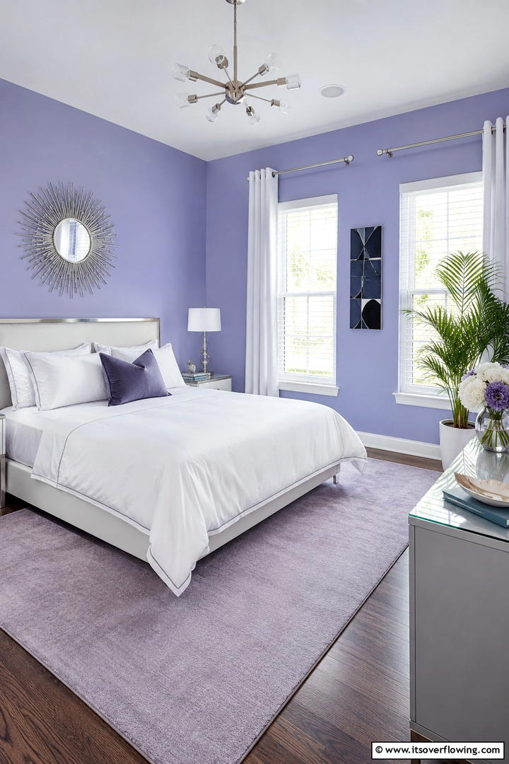Chic Periwinkle Place - 30 Purple Bedroom Ideas for a Dreamy and Relaxing Retreat