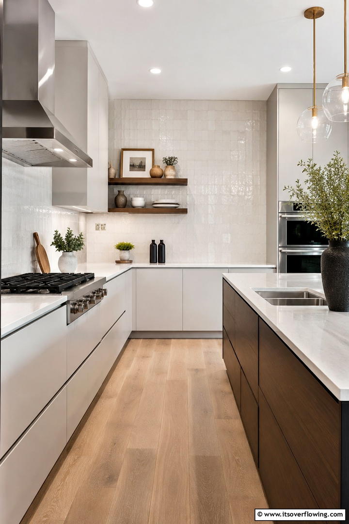 Chic White Backsplash - 30 Small White Kitchen Ideas for Bright, Airy Spaces