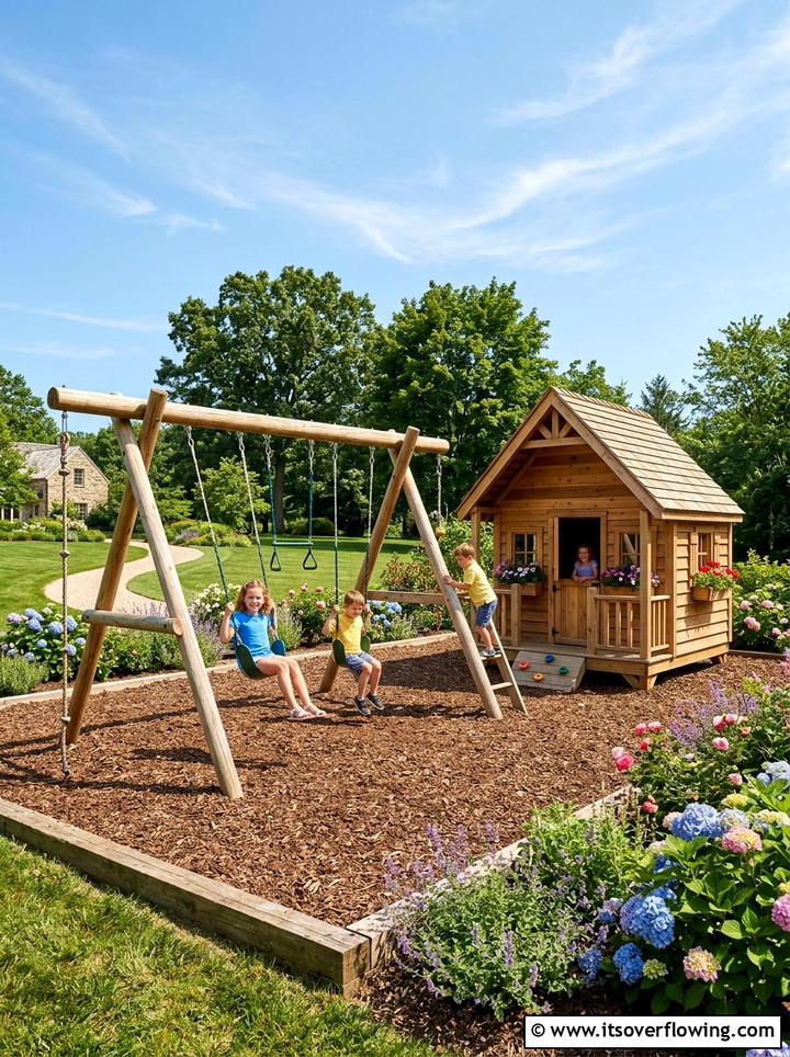Children Play Area - 25 creative garden ideas for large yards