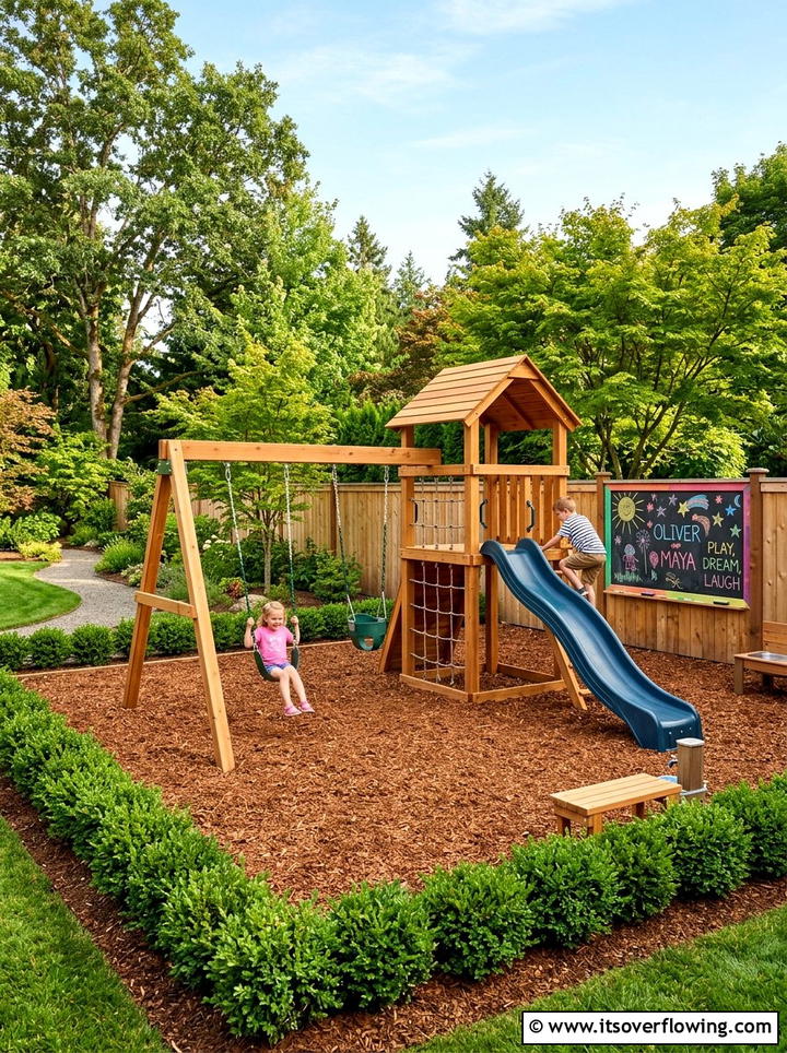 Childrens Play Area - 25 garden design ideas for suburban backyards