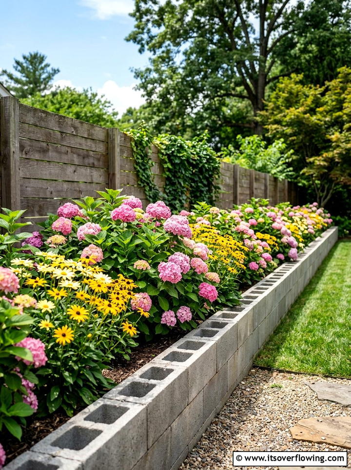 Cinder Block Flower Bed - 25 garden ideas with cinder blocks