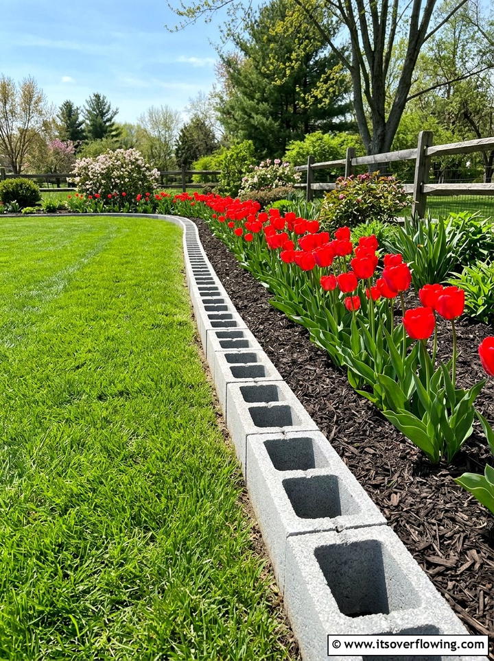 Cinder Block Garden Edging - 25 garden ideas with cinder blocks