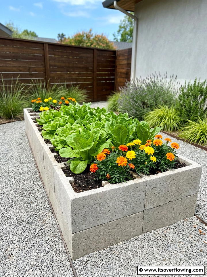 Cinder Block Raised Garden Bed - 25 garden ideas with cinder blocks