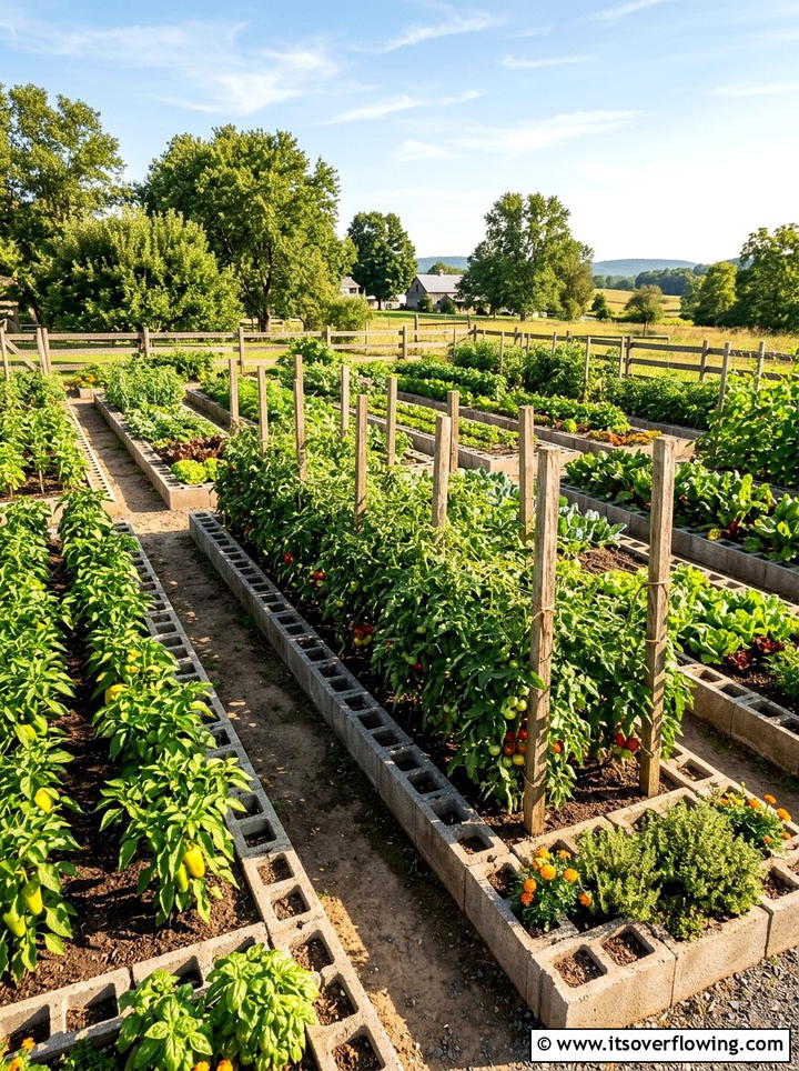 Cinder Block Vegetable Garden - 25 garden ideas with cinder blocks