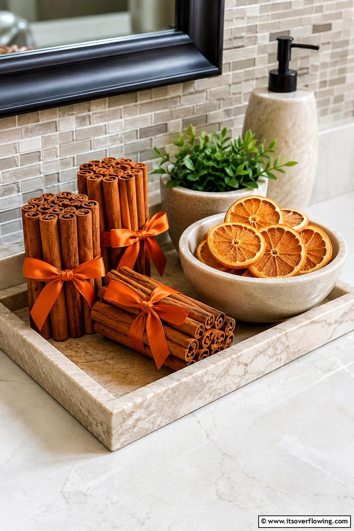 Cinnamon Stick Bundles - 50 Fall Bathroom Decor Ideas Roundup- Timeless Tips