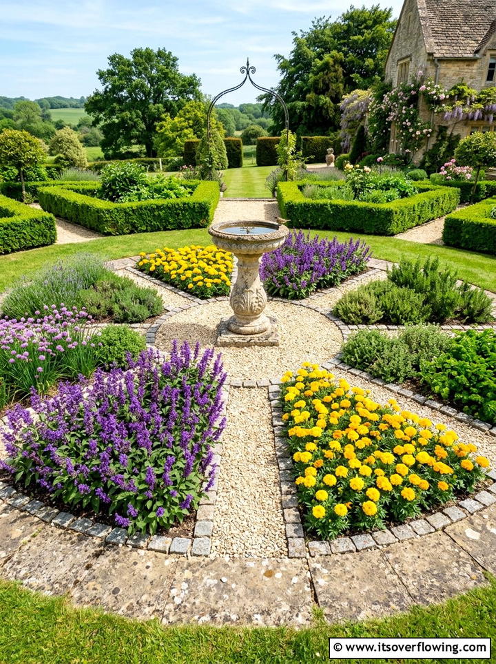 Circular Herb Garden Plan - 25 garden design ideas with herbs and flowers