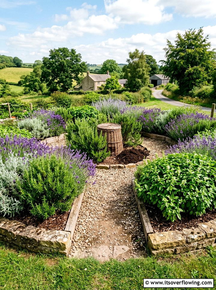 Circular Herb Garden - 25 creative garden ideas with keyhole garden beds