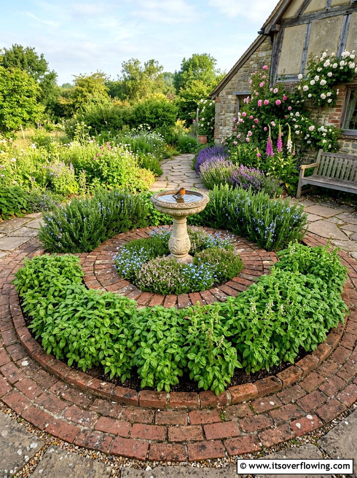Circular herb garden - 25 creative garden ideas with mandala gardens