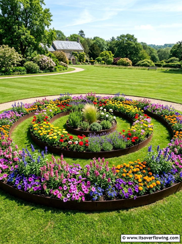Circular raised garden beds - 25 backyard ideas with raised beds