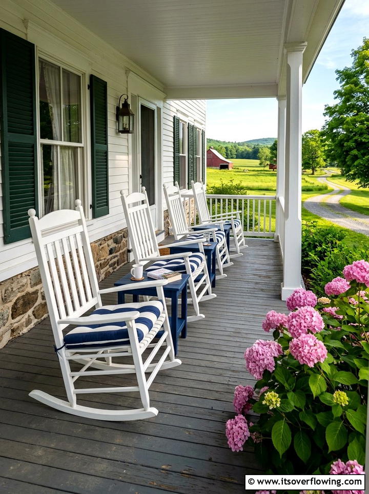 Classic Rocking Chairs - 25 front porch ideas for deep porch