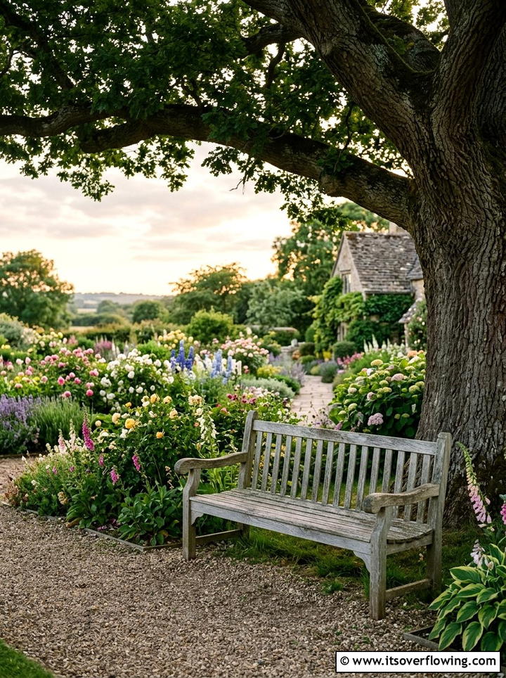 Classic garden bench - 25 garden ideas for traditional homes