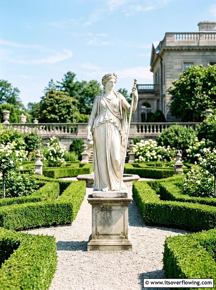 Classical Greek Figure - 25 backyard decorating ideas with statues
