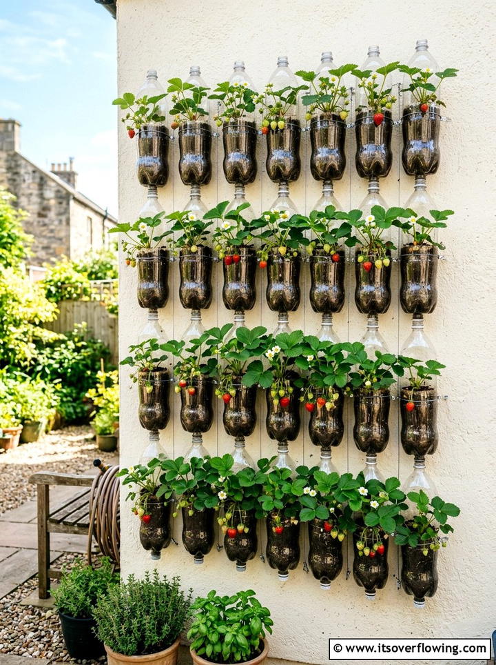Clear Plastic Soda Bottle - 25 reusing old things ideas for garden planters