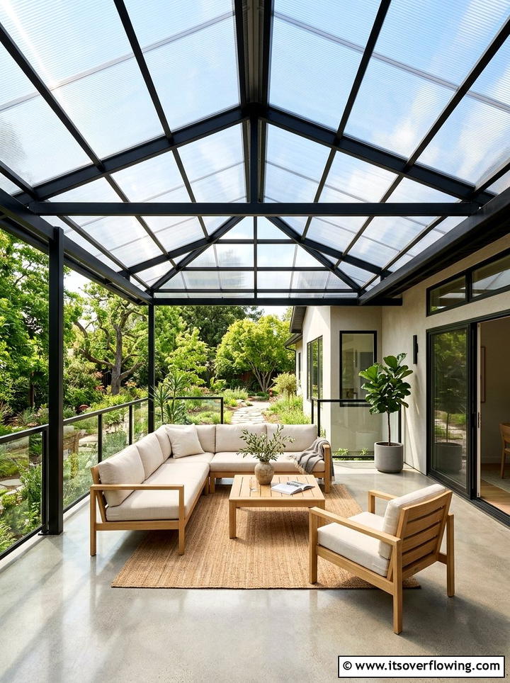 Clear Porch Roof - 25 front porch ideas for rainy climates