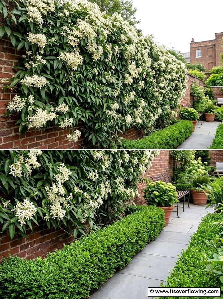 Clematis Armandii Wall - 25 creative garden ideas with fragrance gardens