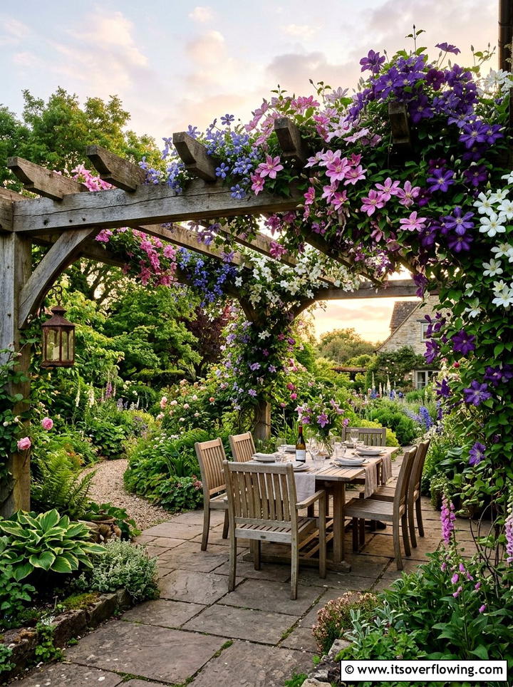 Clematis for different seasons - 25 small garden ideas for year round color