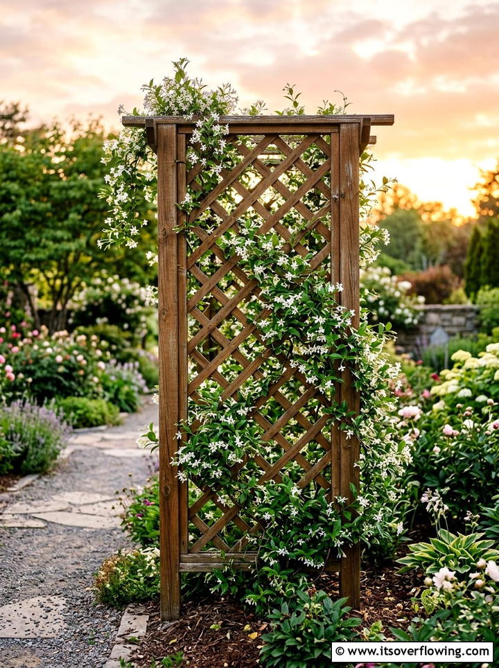Climbing Vine Trellis - 25 garden ideas for balconies