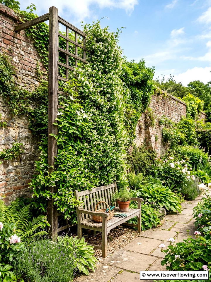 Climbing Vine Trellis - 25 small garden ideas with boho style