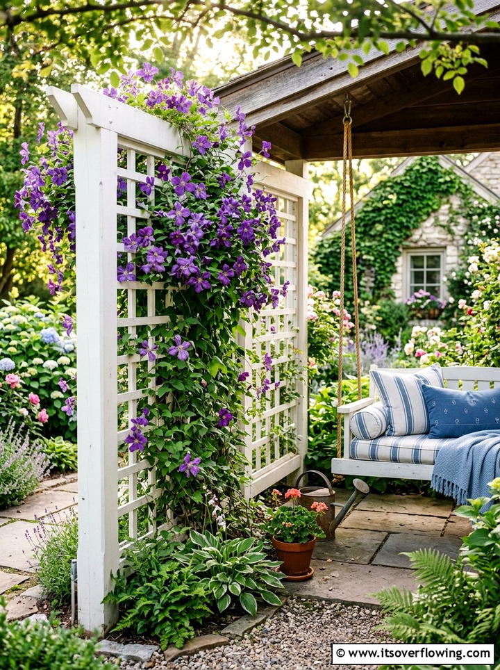 Climbing Vine Trellis For Privacy - 25 creative garden ideas for porches
