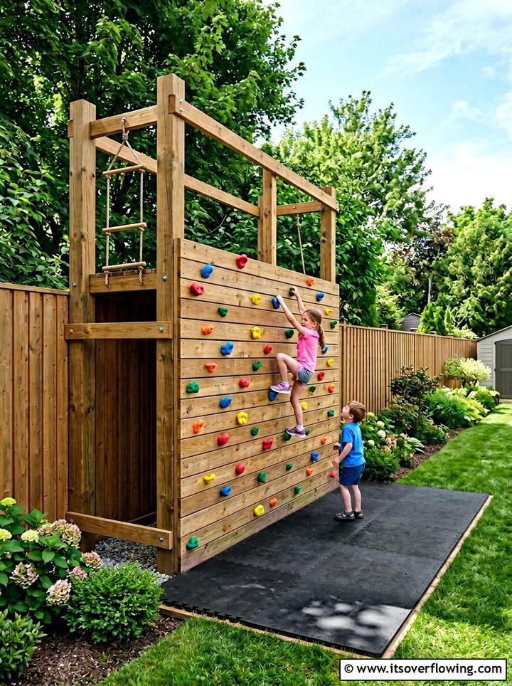 Climbing Wall For Kids - 25 garden ideas for kids