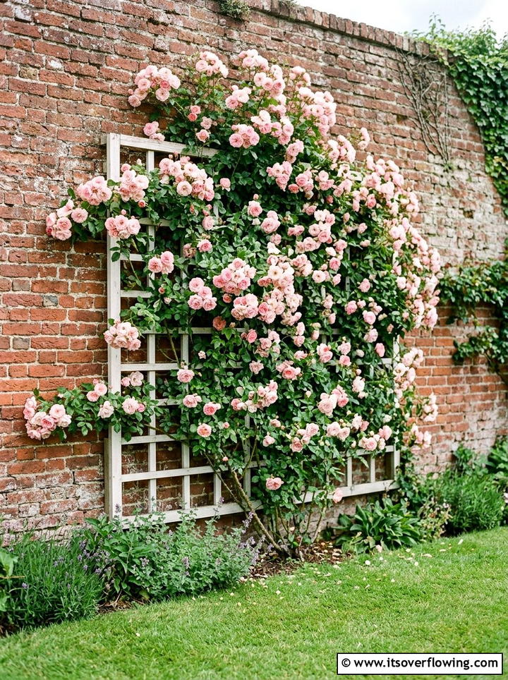 Climbing rose trellis - 25 creative garden ideas for rural homes