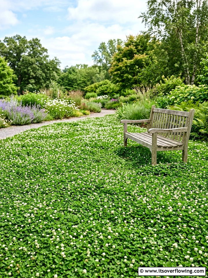 Clover Ground Cover - 25 creative garden ideas with sustainable landscaping
