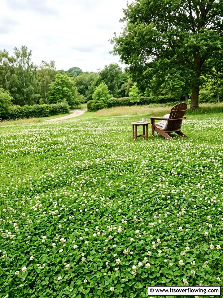 Clover Lawn - 25 garden ideas for bees