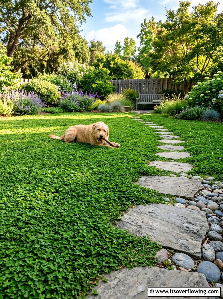Clover lawn for pets - 25 garden ideas for pets