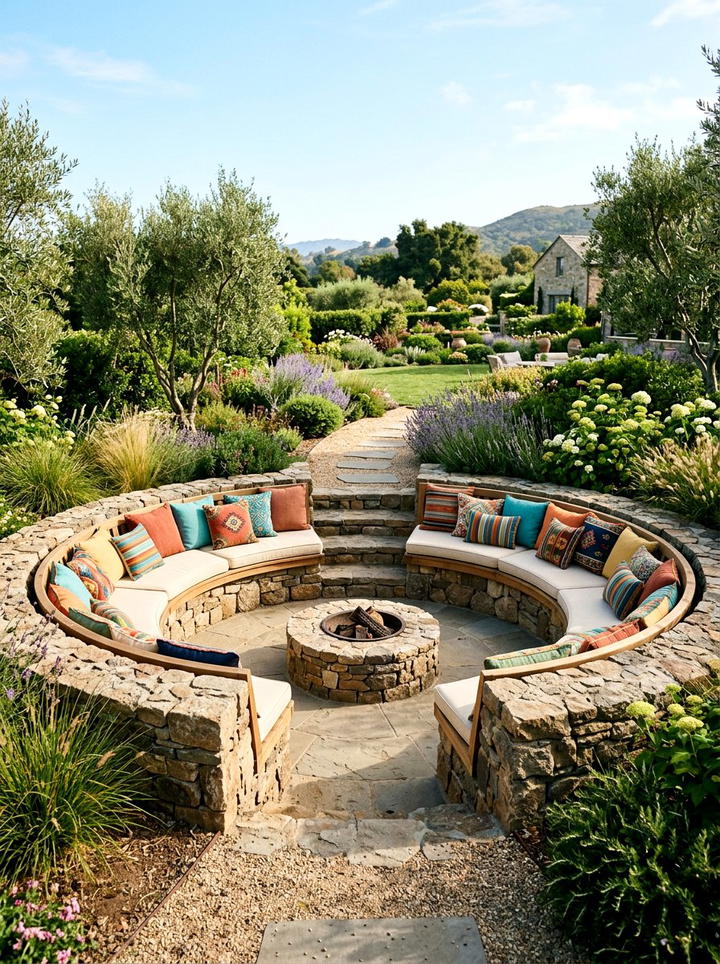 Coastal Adirondack chair seating - 25 backyard decorating ideas with coastal accents