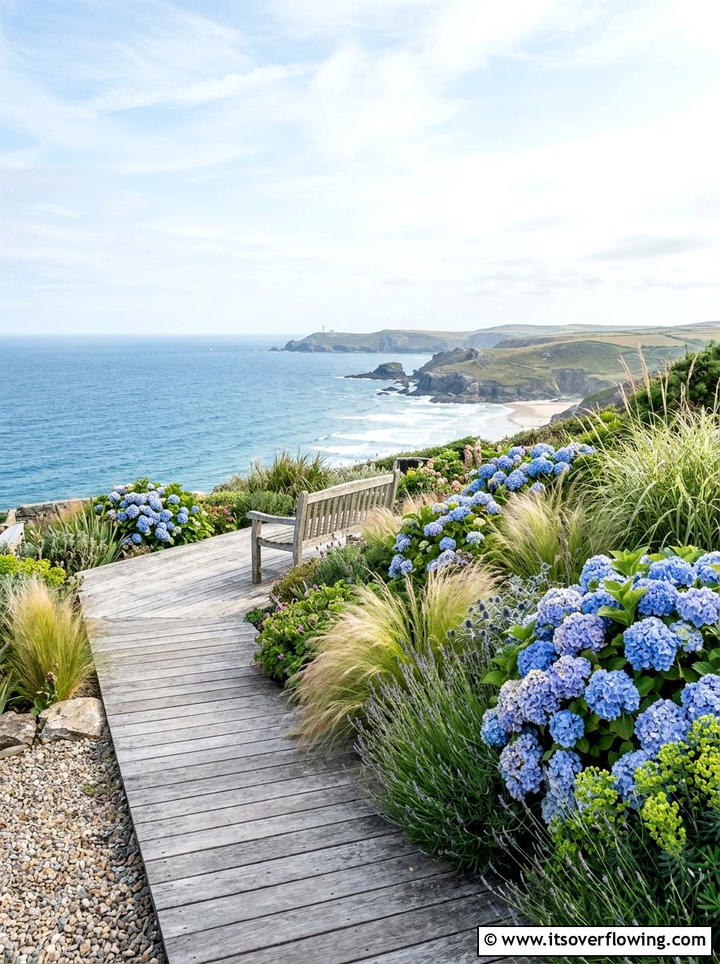 Coastal Garden View - 25 creative garden ideas with tea gardens